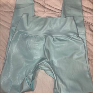 BuffBunny Aqua Shimmer Leggings Size Small